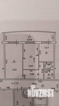 2-к квартира, вторичка, 56м2, 16/17 этаж
