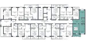 2-к квартира, вторичка, 51м2, 11/16 этаж
