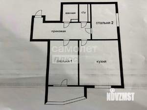 2-к квартира, вторичка, 61м2, 10/22 этаж