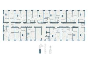 2-к квартира, строящийся дом, 54м2, 13/18 этаж