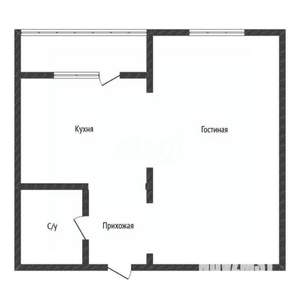 1-к квартира, вторичка, 35м2, 6/19 этаж
