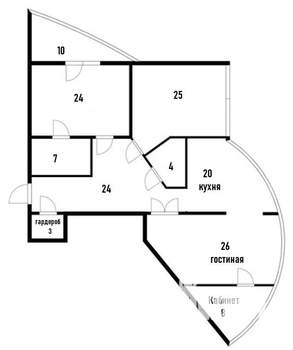 3-к квартира, вторичка, 141м2, 14/16 этаж