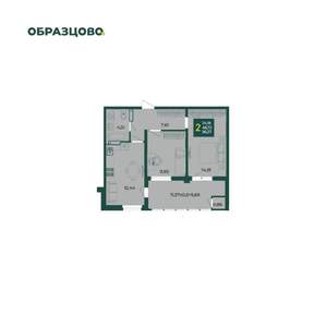 2-к квартира, вторичка, 55м2, 13/18 этаж