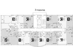 2-к квартира, вторичка, 61м2, 15/16 этаж