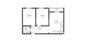 2-к квартира, вторичка, 55м2, 5/16 этаж