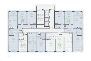 2-к квартира, вторичка, 66м2, 22/24 этаж