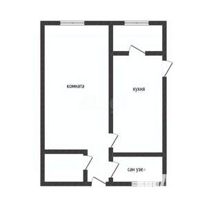 1-к квартира, вторичка, 39м2, 2/6 этаж