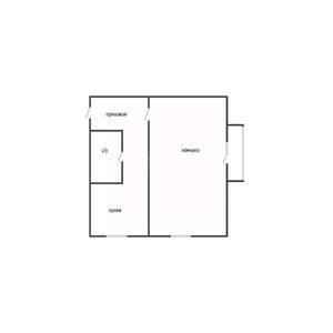 1-к квартира, вторичка, 31м2, 3/5 этаж