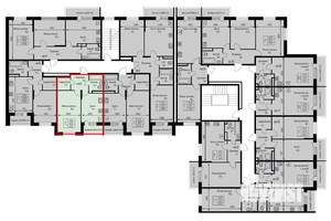 1-к квартира, строящийся дом, 40м2, 2/3 этаж
