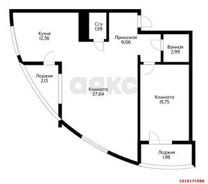 2-к квартира, вторичка, 75м2, 21/24 этаж