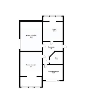 3-к квартира, вторичка, 104м2, 5/7 этаж
