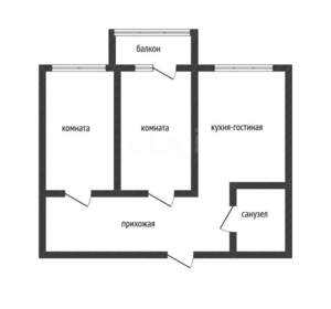 2-к квартира, вторичка, 65м2, 9/17 этаж