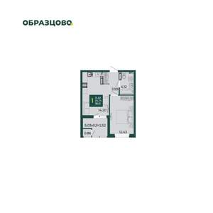 1-к квартира, вторичка, 38м2, 15/18 этаж
