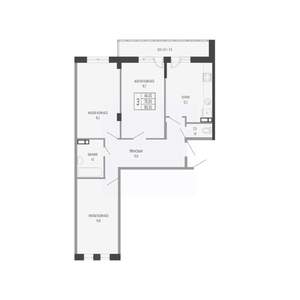 3-к квартира, вторичка, 80м2, 13/17 этаж