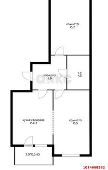 2-к квартира, вторичка, 63м2, 11/19 этаж