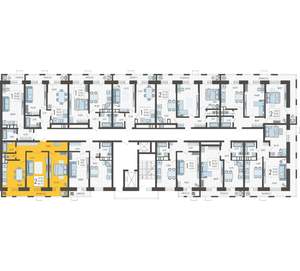 2-к квартира, строящийся дом, 67м2, 9/12 этаж