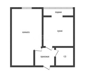 1-к квартира, вторичка, 35м2, 12/18 этаж