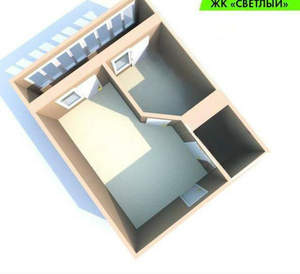 1-к квартира, вторичка, 33м2, 4/17 этаж