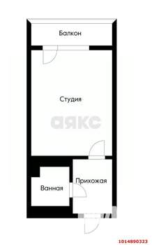 Студия квартира, вторичка, 20м2, 6/6 этаж