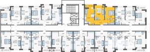 2-к квартира, вторичка, 53м2, 19/19 этаж