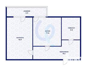 1-к квартира, вторичка, 45м2, 3/24 этаж