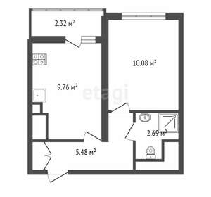 1-к квартира, вторичка, 37м2, 13/23 этаж