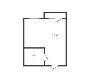 Студия квартира, вторичка, 20м2, 10/18 этаж