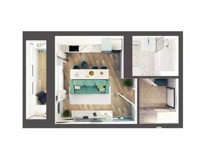 Студия квартира, сданный дом, 26м2, 2/15 этаж