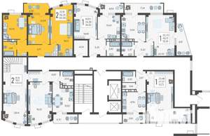 2-к квартира, вторичка, 61м2, 13/21 этаж