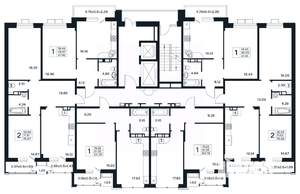 2-к квартира, вторичка, 76м2, 4/12 этаж