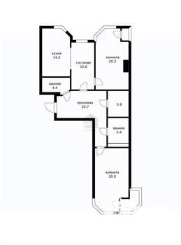 3-к квартира, вторичка, 107м2, 5/14 этаж