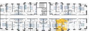 1-к квартира, вторичка, 36м2, 5/12 этаж