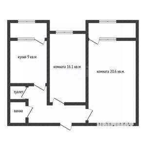 2-к квартира, вторичка, 60м2, 11/16 этаж