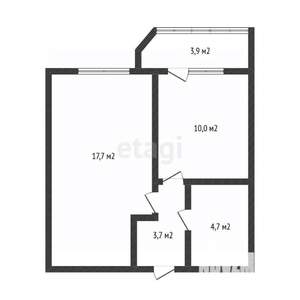 1-к квартира, вторичка, 36м2, 1/14 этаж