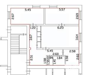 3-к квартира, вторичка, 78м2, 1/1 этаж