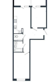 2-к квартира, вторичка, 59м2, 3/21 этаж