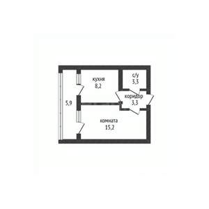 1-к квартира, вторичка, 30м2, 3/9 этаж