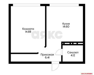 1-к квартира, вторичка, 44м2, 10/17 этаж