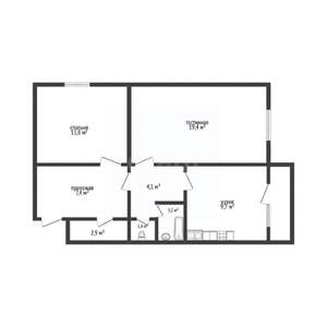 2-к квартира, вторичка, 59м2, 2/16 этаж