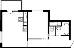 1-к квартира, вторичка, 38м2, 5/25 этаж