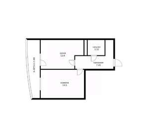 1-к квартира, вторичка, 39м2, 1/18 этаж