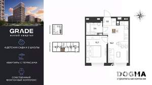 1-к квартира, вторичка, 32м2, 7/18 этаж