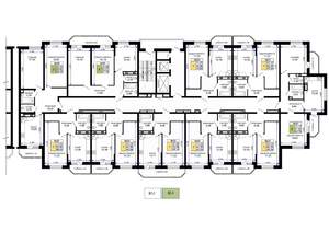 1-к квартира, вторичка, 45м2, 6/19 этаж
