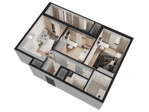 2-к квартира, вторичка, 65м2, 6/18 этаж