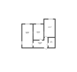 2-к квартира, вторичка, 52м2, 5/5 этаж
