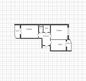 2-к квартира, вторичка, 53м2, 3/24 этаж