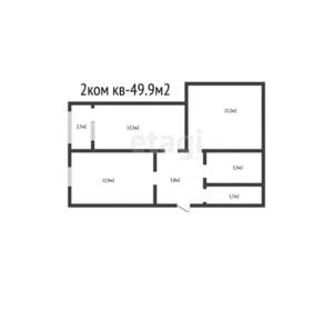 2-к квартира, вторичка, 50м2, 6/24 этаж