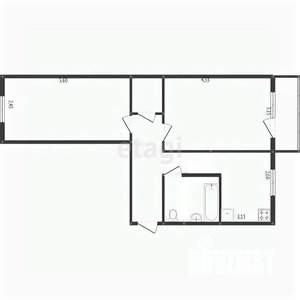 2-к квартира, вторичка, 49м2, 5/5 этаж