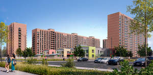 2-к квартира, строящийся дом, 51м2, 13/16 этаж