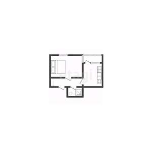 1-к квартира, вторичка, 33м2, 3/9 этаж
